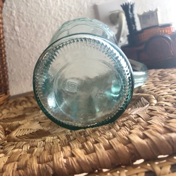 Green Glass Coca Cola Mug by Libbey Glass Co 16 oz - Picture 6 of 9